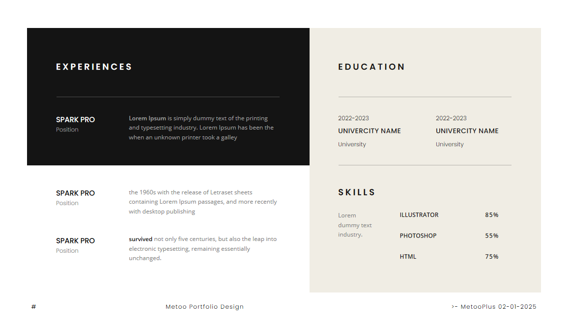 008  Portfolio,presentation, year-end report template, graduation project template