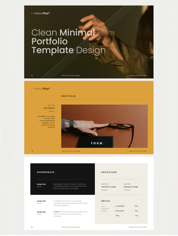 008  Portfolio,presentation, year-end report template, graduation project template