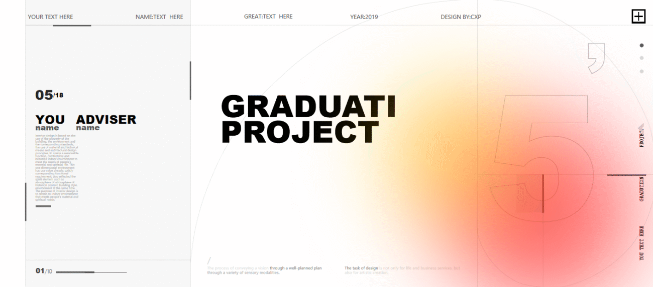 007  Portfolio,presentation, graduation project template, year-end report template