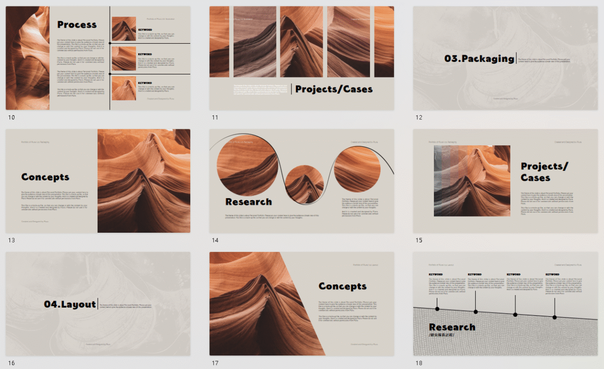 009  Portfolio,presentation, year-end report template, graduation project template