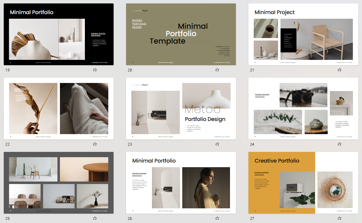 008  Portfolio,presentation, year-end report template, graduation project template