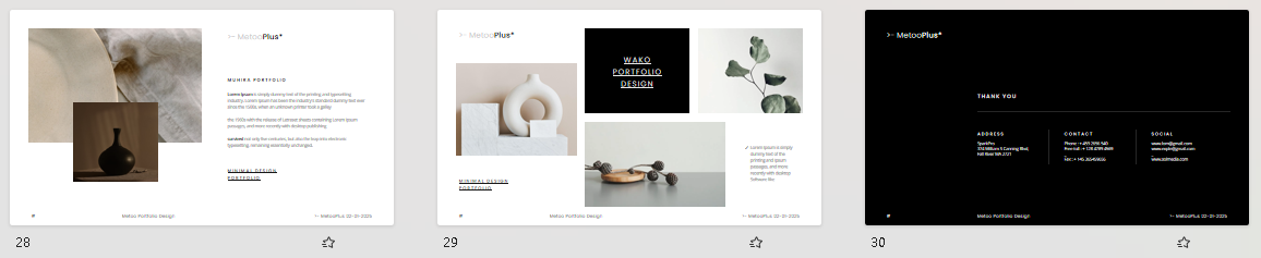 008  Portfolio,presentation, year-end report template, graduation project template